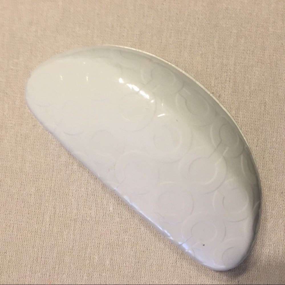 👓Coach Large Eyeglass Case White